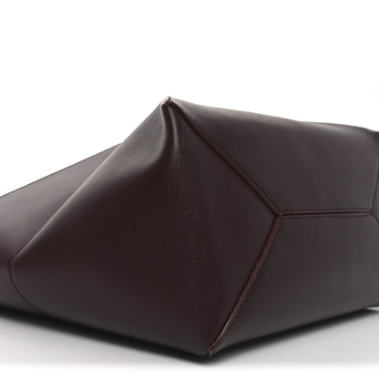 Loewe Shiny Calfskin Medium Puzzle Fold Tote Dark Burgundy 8 of 9