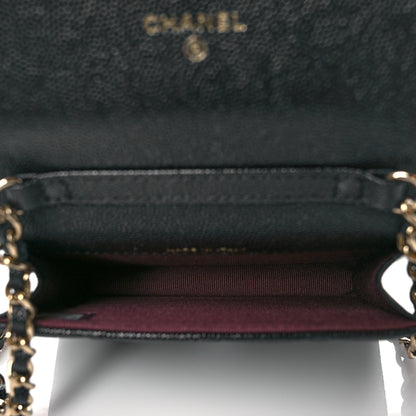 Chanel Caviar Quilted Mini Chain Bag Black 5 of 12