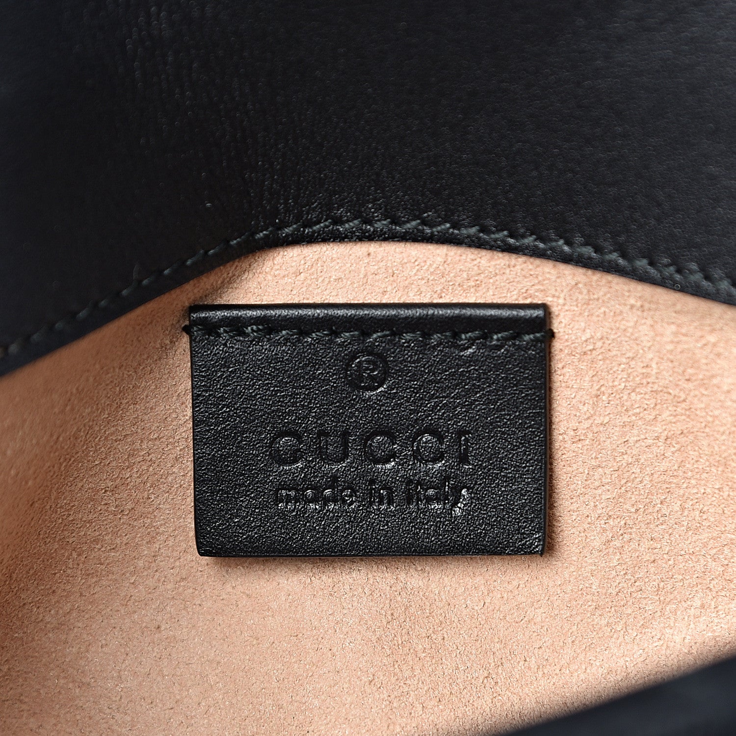 Gucci Calfskin Matelasse Super Mini GG Marmont Shoulder Bag Black 6 of 11