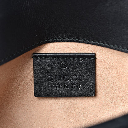 Gucci Calfskin Matelasse Super Mini GG Marmont Shoulder Bag Black 6 of 11