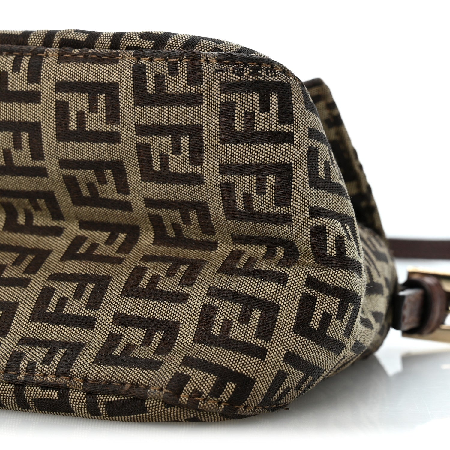 Fendi Zucchino Vitello Mini Mama Baguette Mogano Panna Bruciato 10 of 13