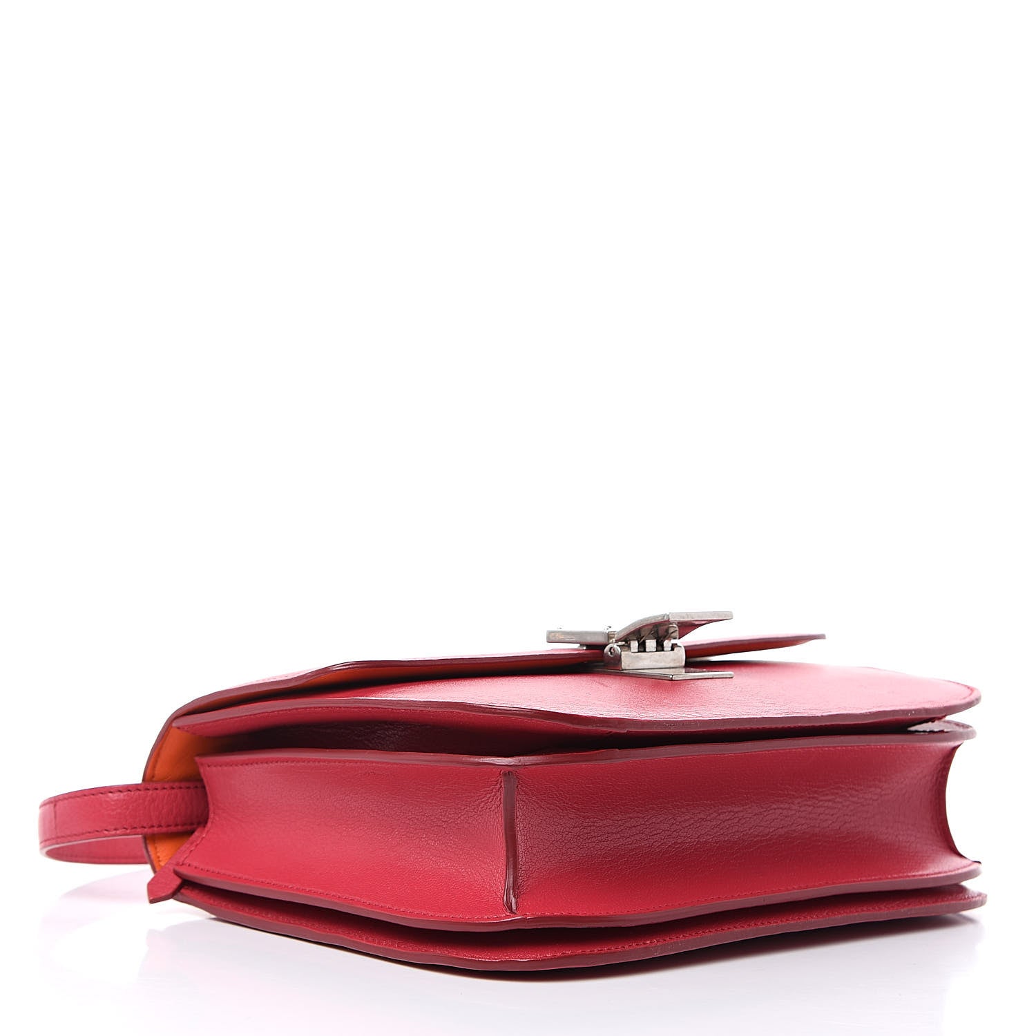 Celine Goatskin Medium Classic Box Flap Bag Dark Pink 4 of 11
