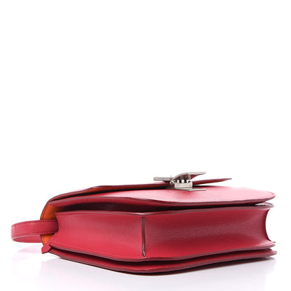 Celine Goatskin Medium Classic Box Flap Bag Dark Pink 4 of 11