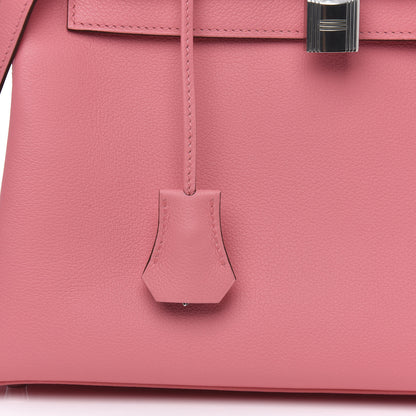 Hermes Evercolor Verso Kelly Retourne 28 Rose D'Ete Cobalt 10 of 15
