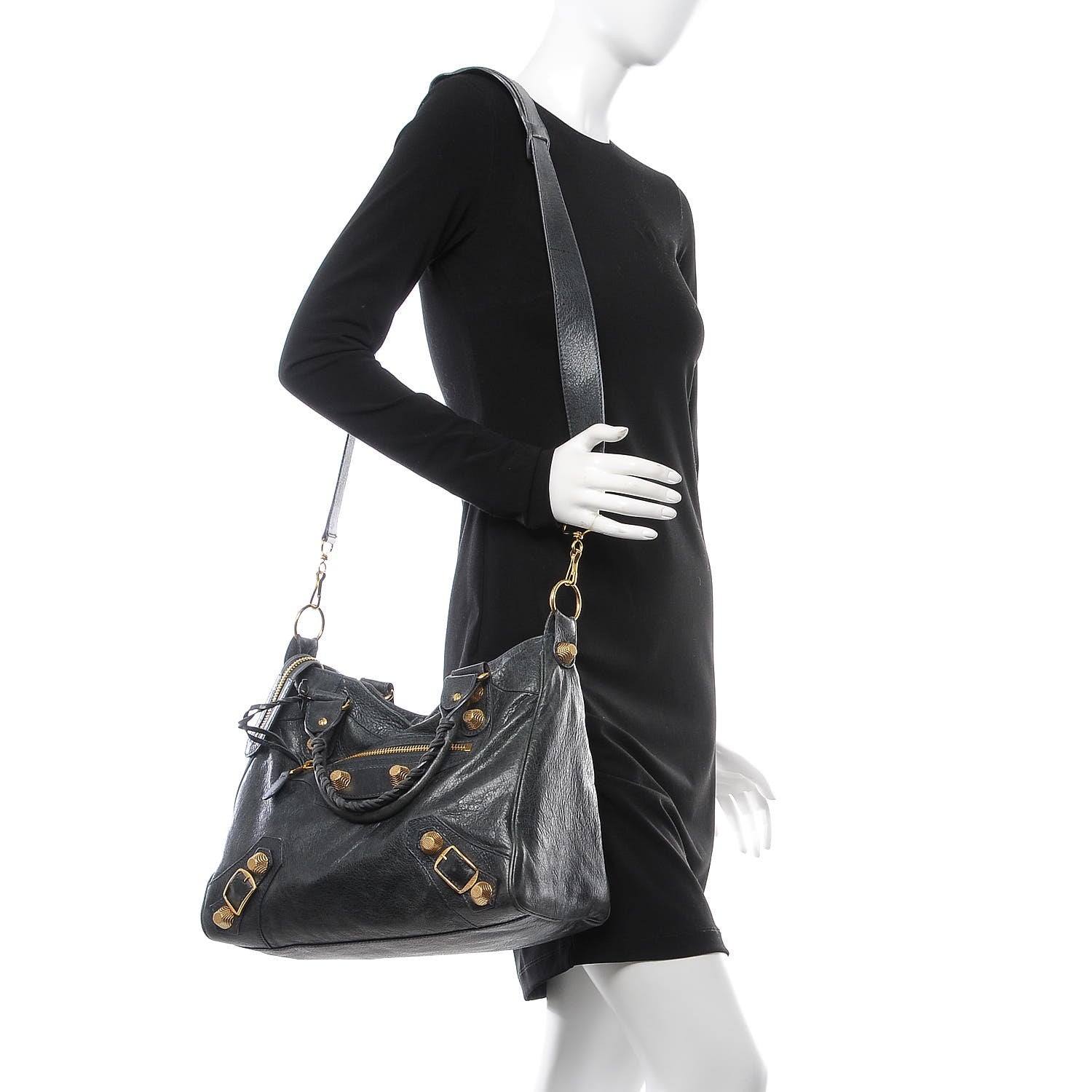 Balenciaga Agneau Giant 21 Gold Hardware Velo Anthracite 2 of 8