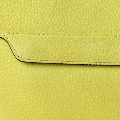 Burberry Signature Grain Small Burleigh Crossbody Bag Neon Yellow 10 of 18