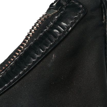 Prada Tessuto Nylon Calfskin Logo Shoulder Bag Black 8 of 18