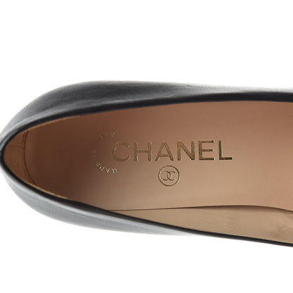 Chanel Lambskin CC Pumps 37 Black 9 of 16