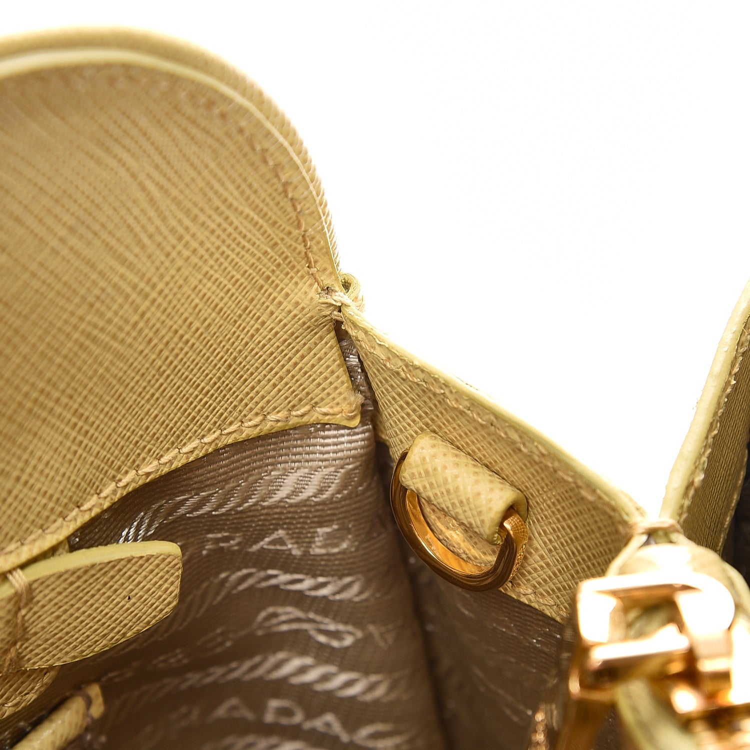 Prada Saffiano Lux Medium Open Promenade Tote Ginestra 9 of 10
