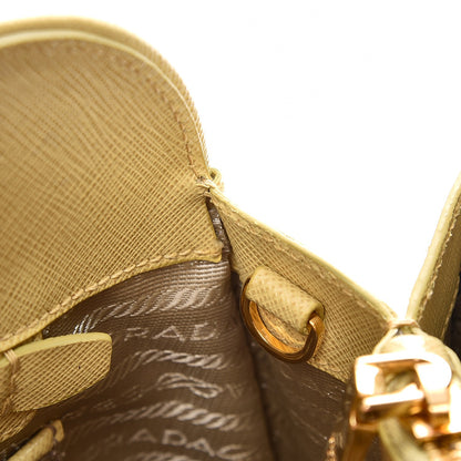 Prada Saffiano Lux Medium Open Promenade Tote Ginestra 9 of 10