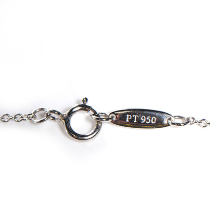 Tiffany Platinum 18K Rose Gold Diamond Vintage Lock Pendant Necklace 4 of 6