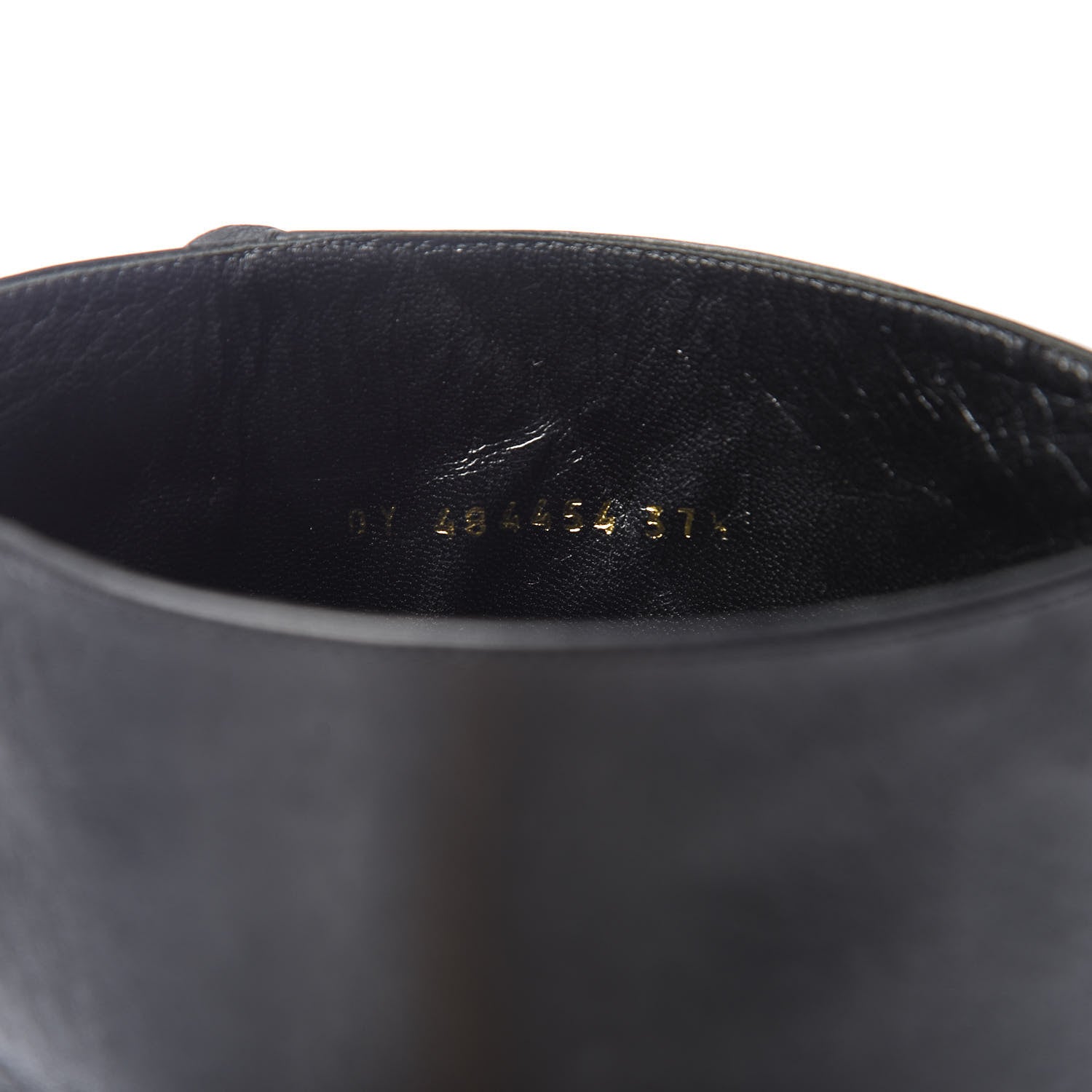 Saint Laurent Calfskin Niki Fringe High Boots 37.5 Black 8 of 8