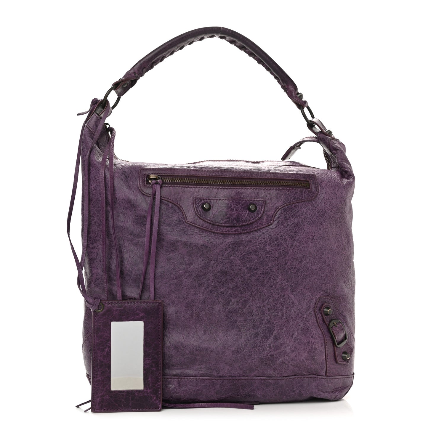 Agneau Classic Hardware Day Hobo Raisin
