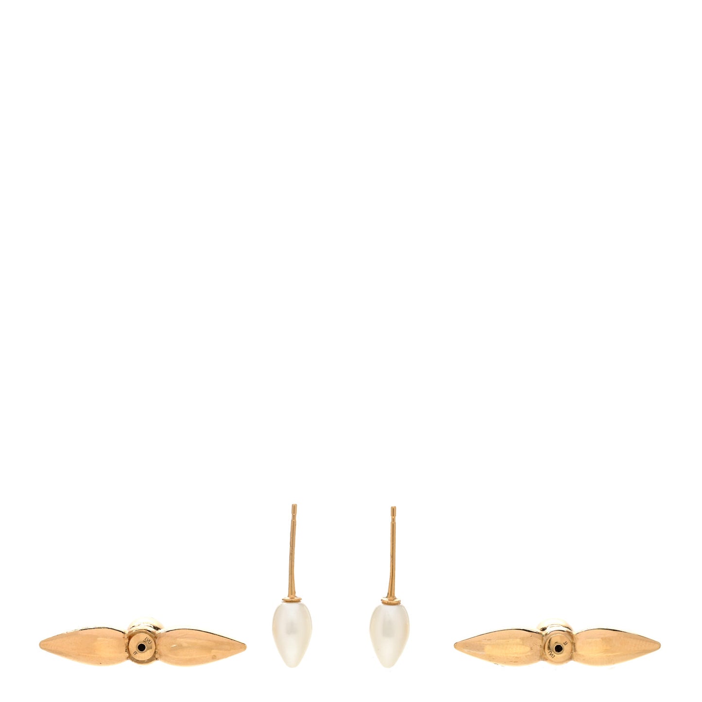 Pearl Louisette By Night Earrings Gold