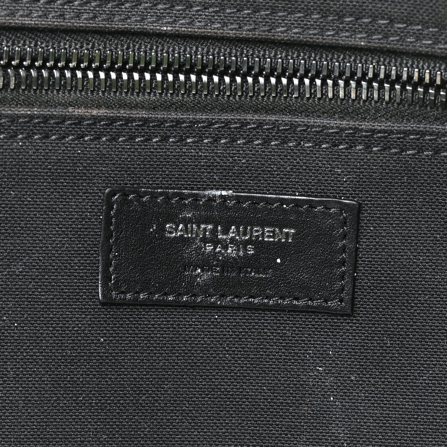 Saint Laurent Canvas Noe Striped Tote Black White 6 of 12