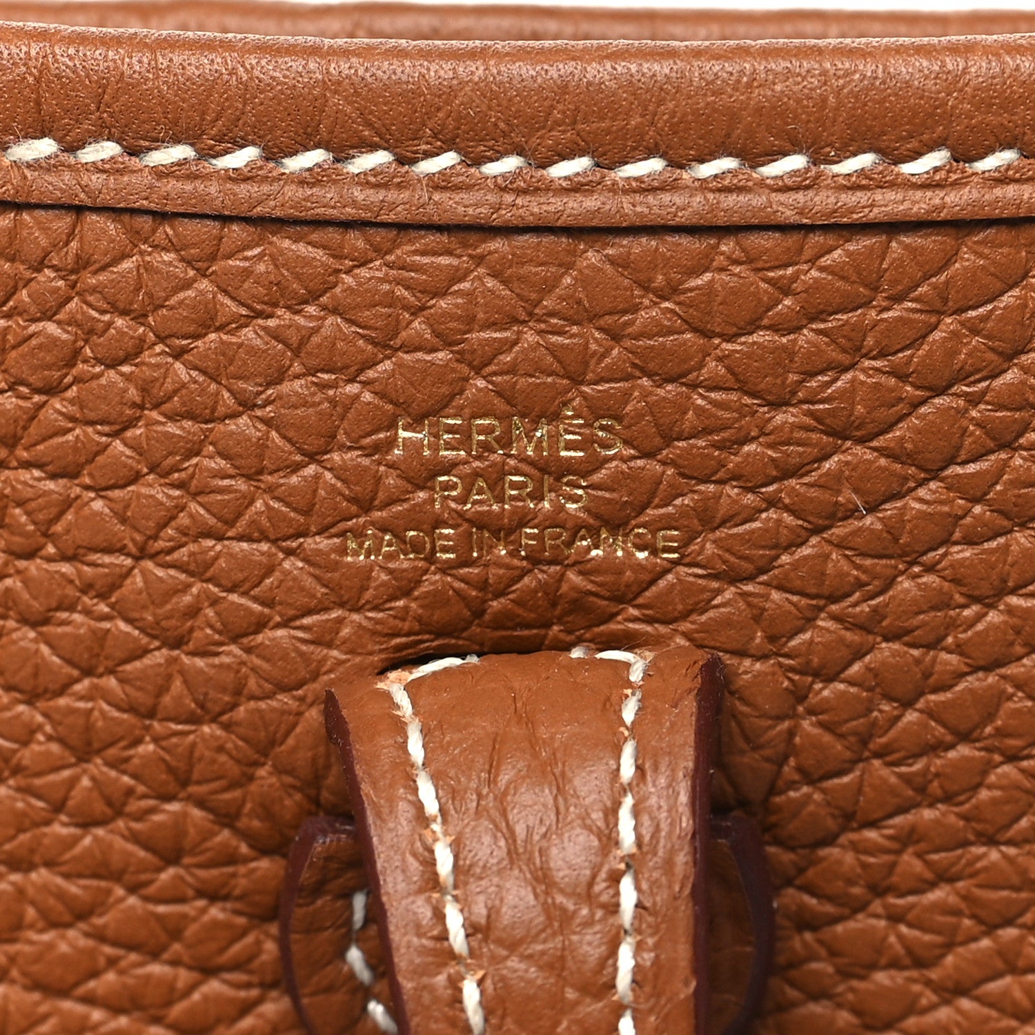 Hermes Taurillon Clemence Evelyne TPM Gold 6 of 10