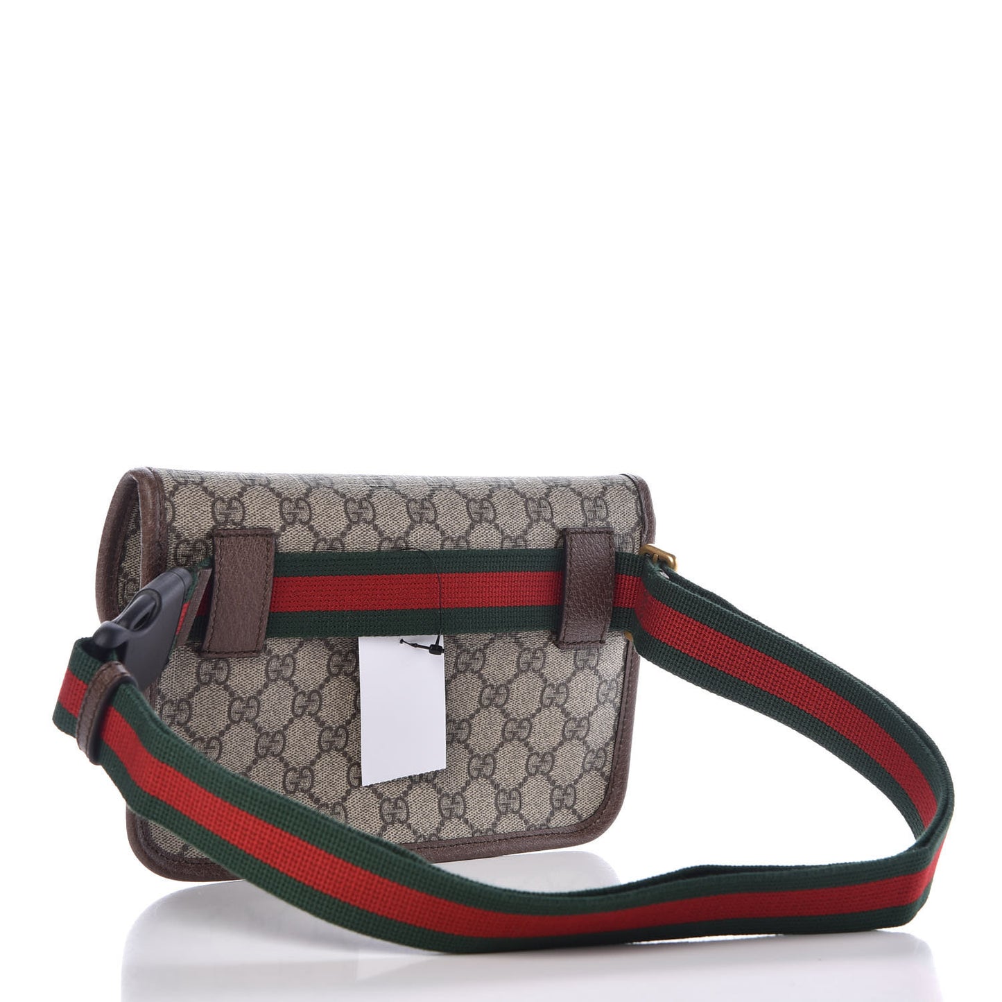 GG Supreme Monogram Neo Vintage Web Belt Bag Brown