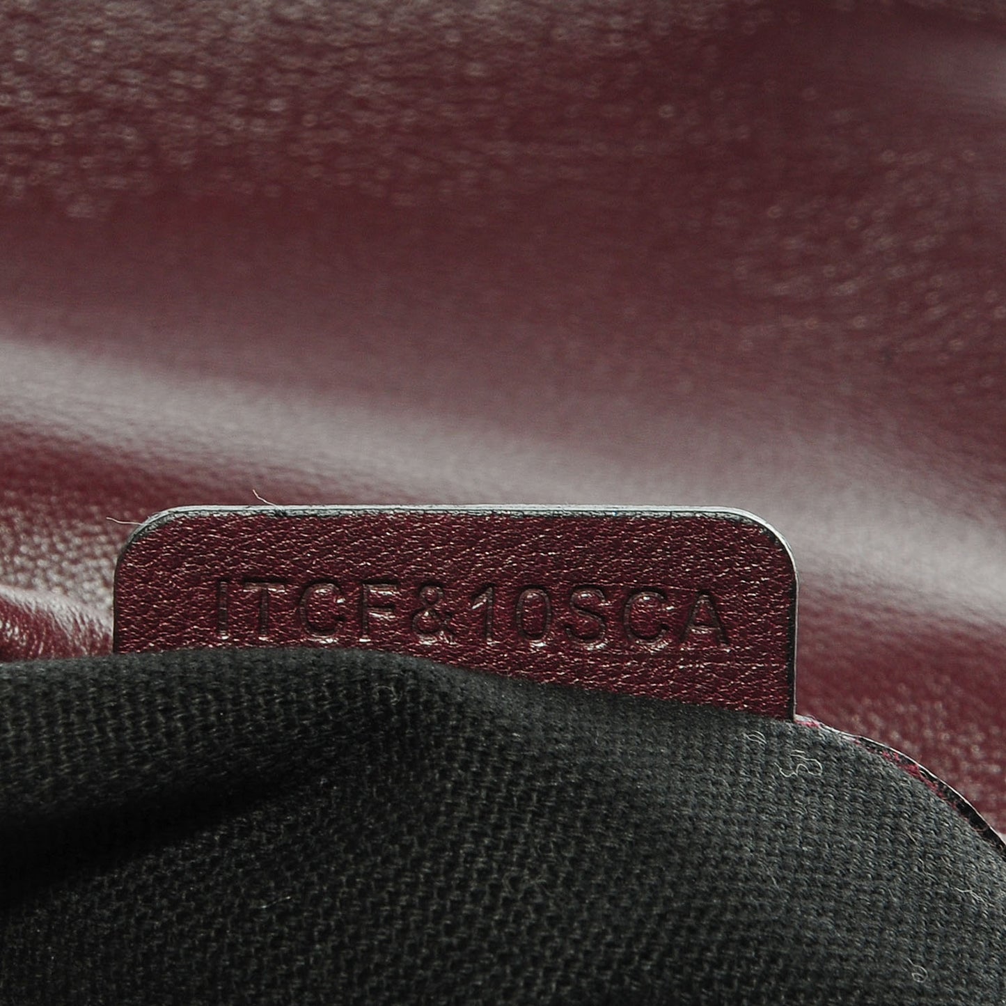 Calfskin House Check Little Crush Deep Claret