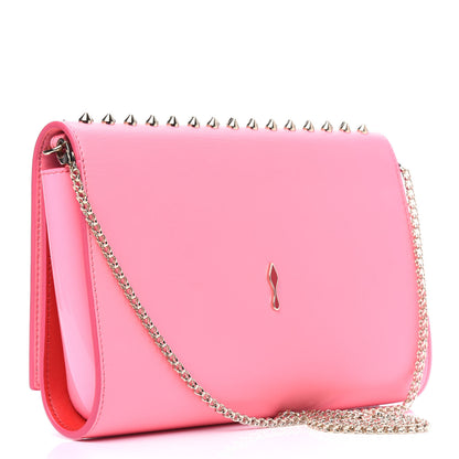 Christian Louboutin Calfskin Spikes Paloma Clutch Gold Dolly 2 of 10