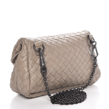 Bottega Veneta Nappa Intrecciato Mini Chain Messenger Fume 3 of 10