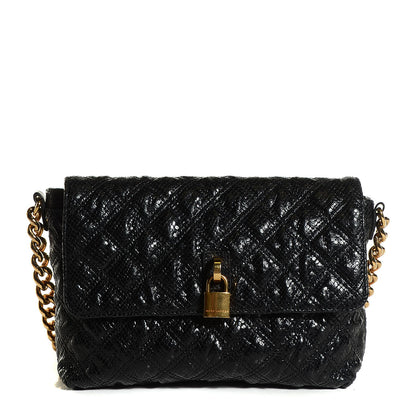 Marc Jacobs Python Embossed The Large Single Flap Black 1 of 10