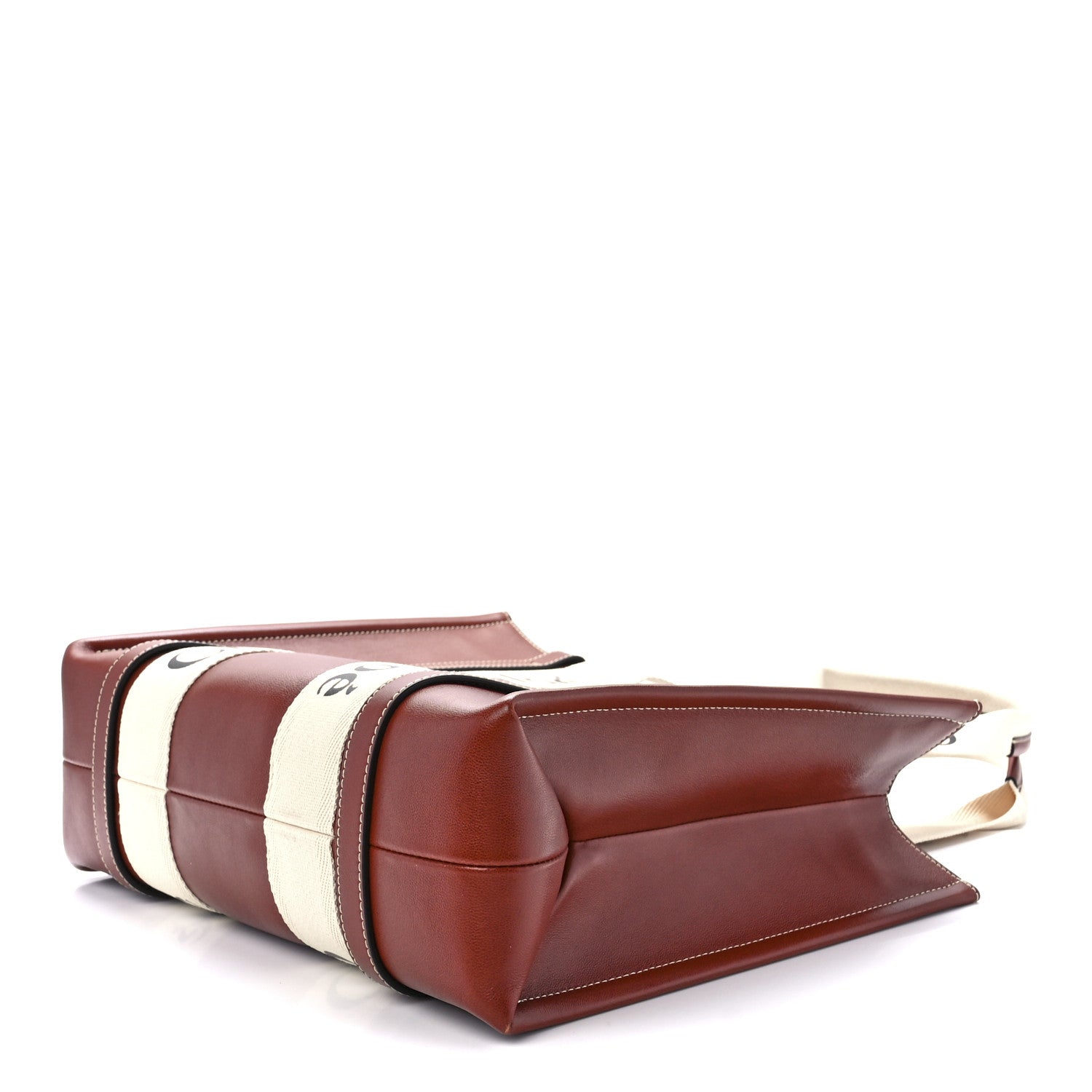 Chloe Calfskin Medium Woody Ribbon Tote Sepia Brown 10 of 12