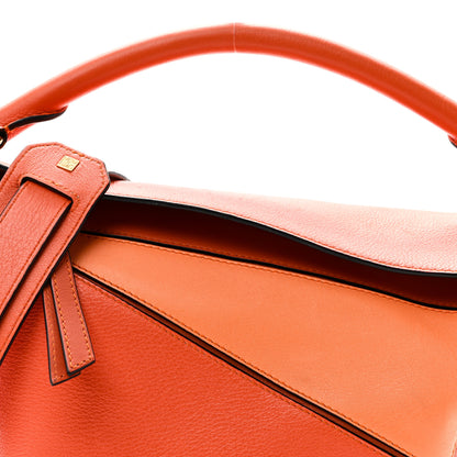 Loewe Calfskin Medium Puzzle Bag Orange Multi 7 of 10