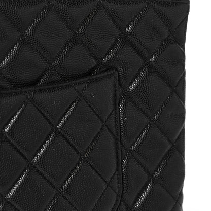 Chanel Caviar Quilted Medium Cosmetic Case Black 10 of 10