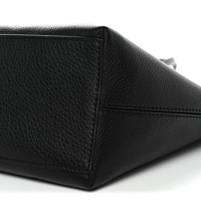 Valentino Garavani Grained Calfskin Rockstud Shoulder Tote Black 9 of 10