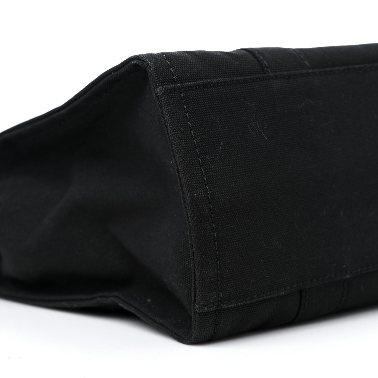 Cotton Canvas Small The Traveler Tote Bag Black