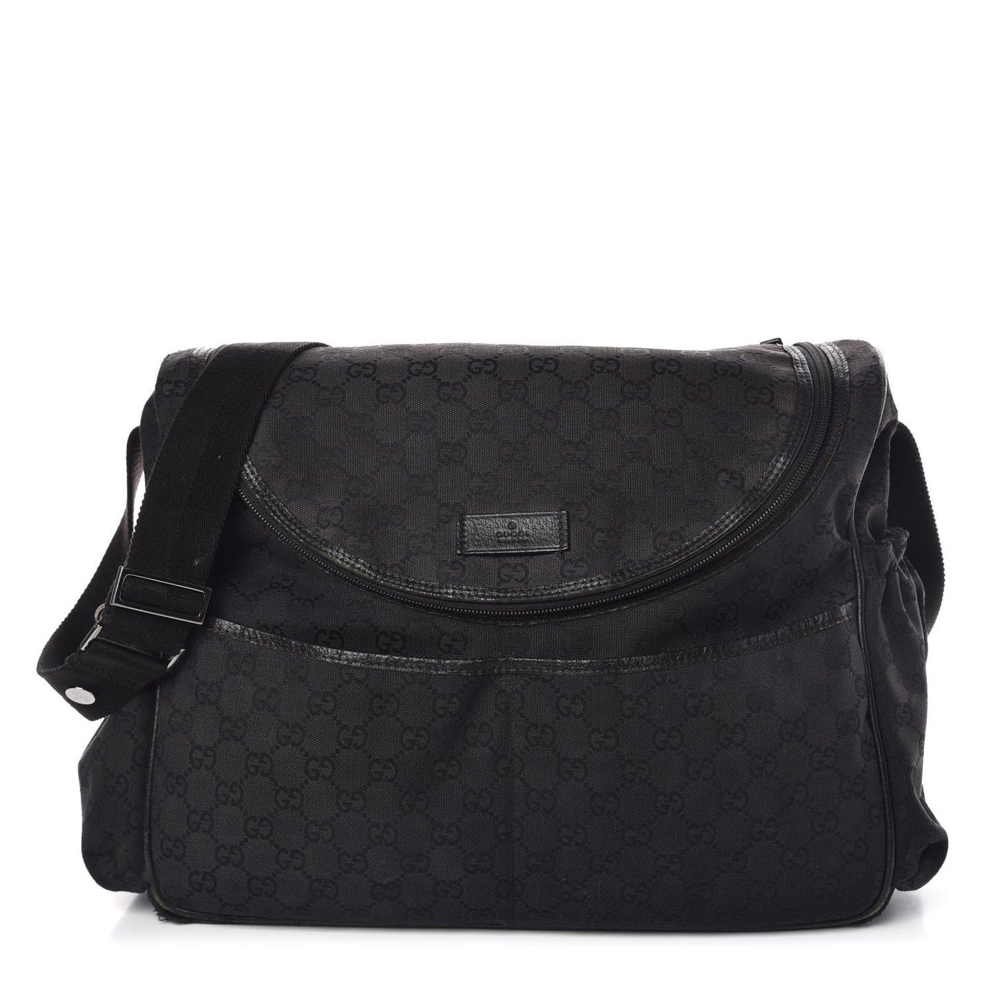 Monogram Large Diaper Bag Black