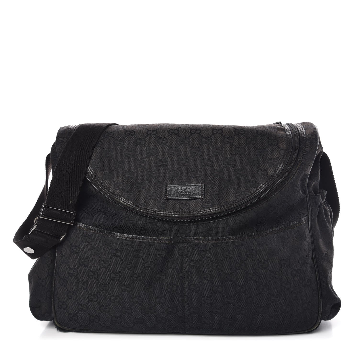 Gucci Monogram Large Diaper Bag Black 1 of 18