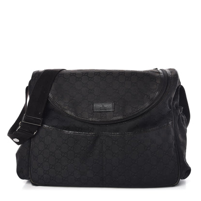 Gucci Monogram Large Diaper Bag Black 1 of 18