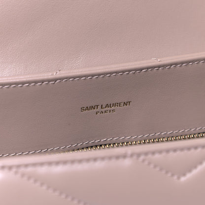 Saint Laurent Calfskin Y Quilted Monogram Medium Loulou Chain Satchel Dark Beige 5 of 5