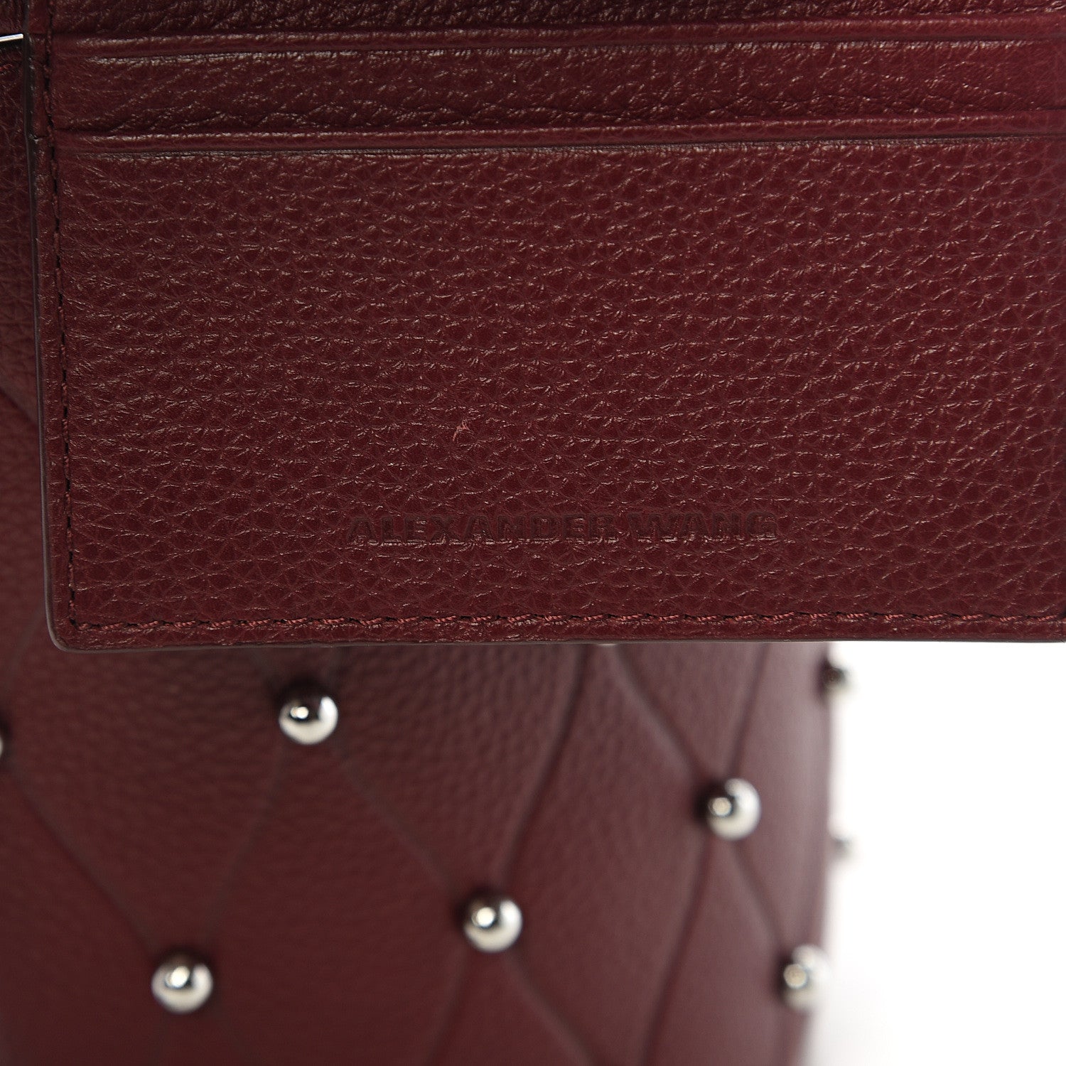Alexander Wang Pebbled Calfskin Mini Roxy Bucket Bag Burgundy 9 of 10