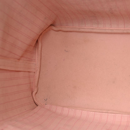 Louis Vuitton Damier Ebene Neo Neverfull MM Rose Ballerine 13 of 22