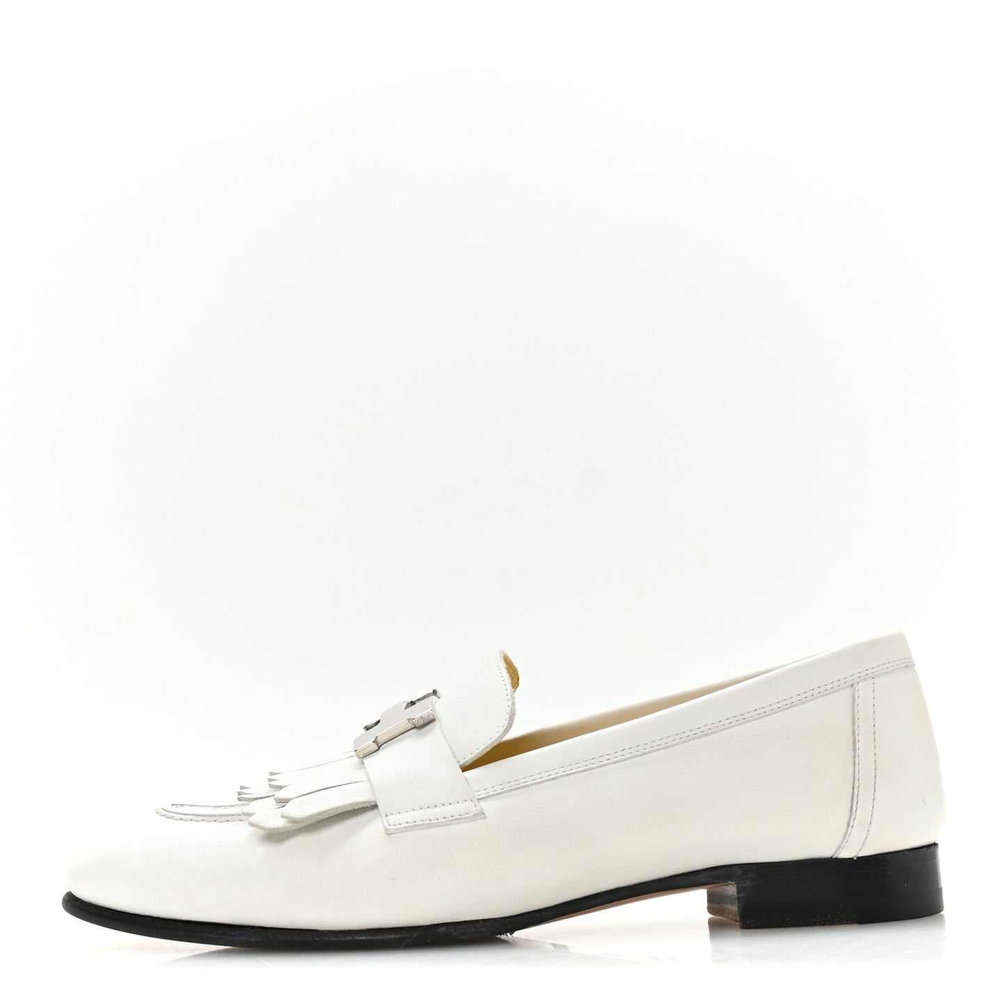 Calfskin Womens Royal Loafers 35 White