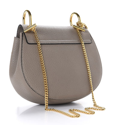 Chloe Grained Lambskin Mini Drew Shoulder Bag Motty Grey 2 of 10
