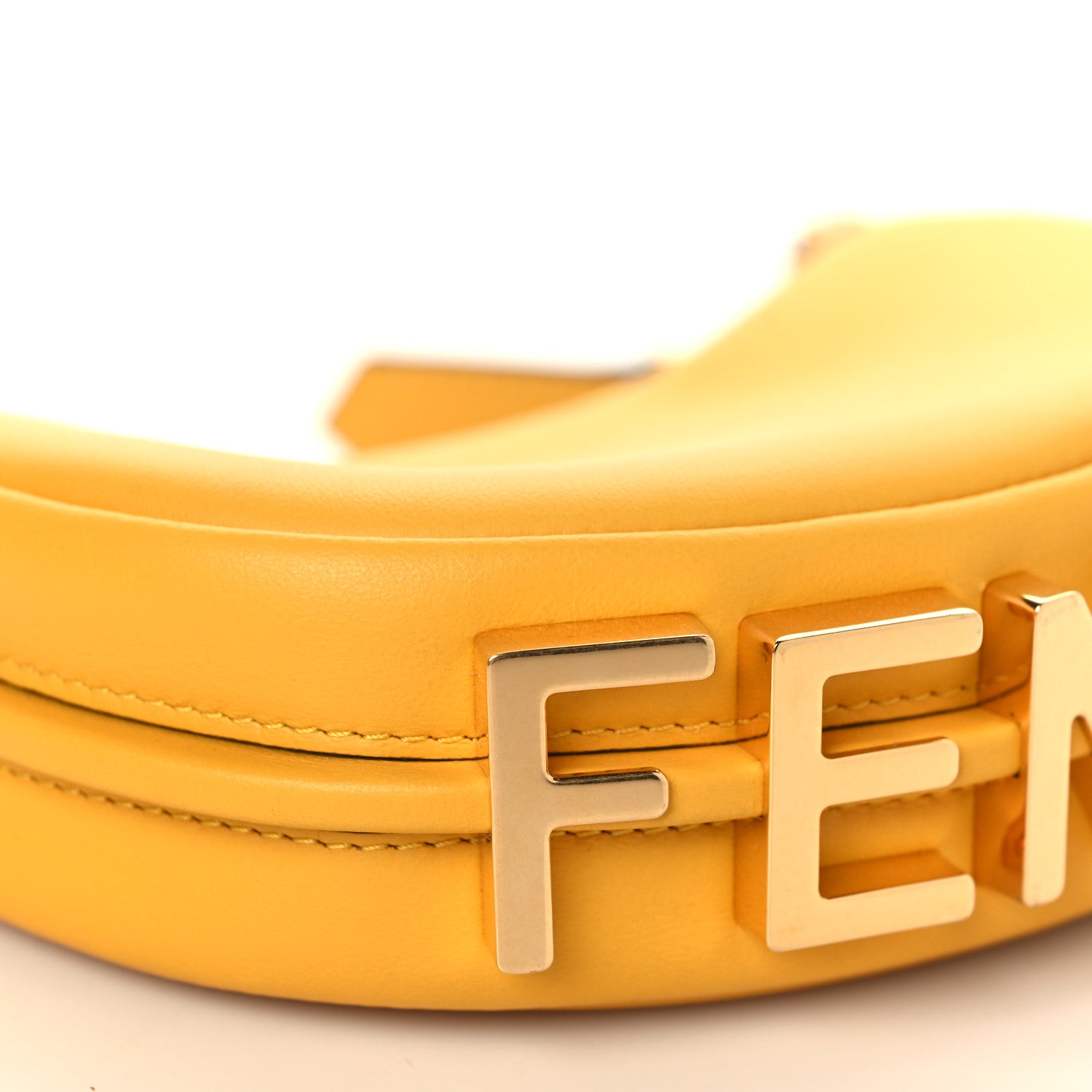 Fendi Vitello Grace New Matte Nano Fendigraphy Hobo Charm Mimosa 8 of 10