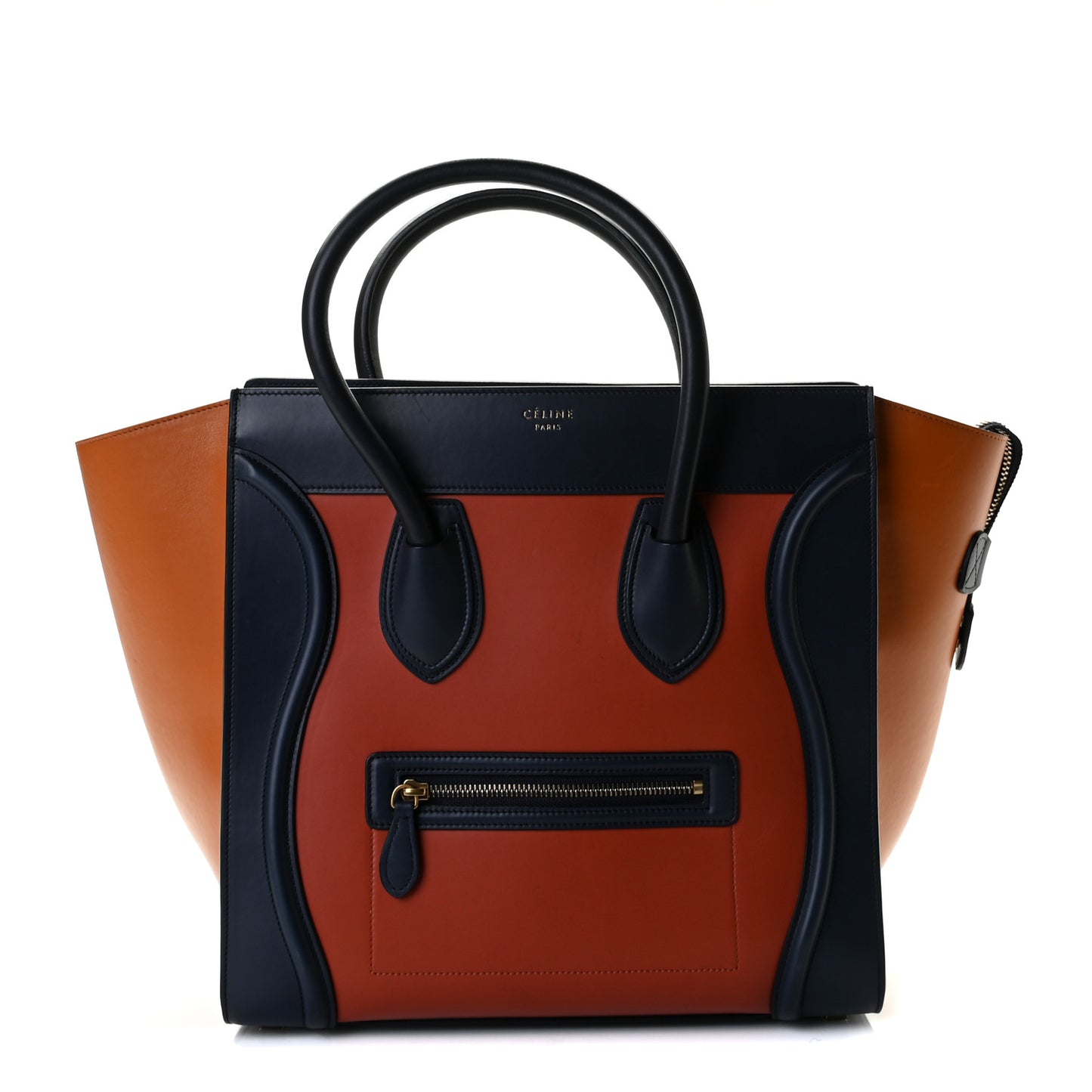 Smooth Calfskin Mini Tri-Color Luggage Brick