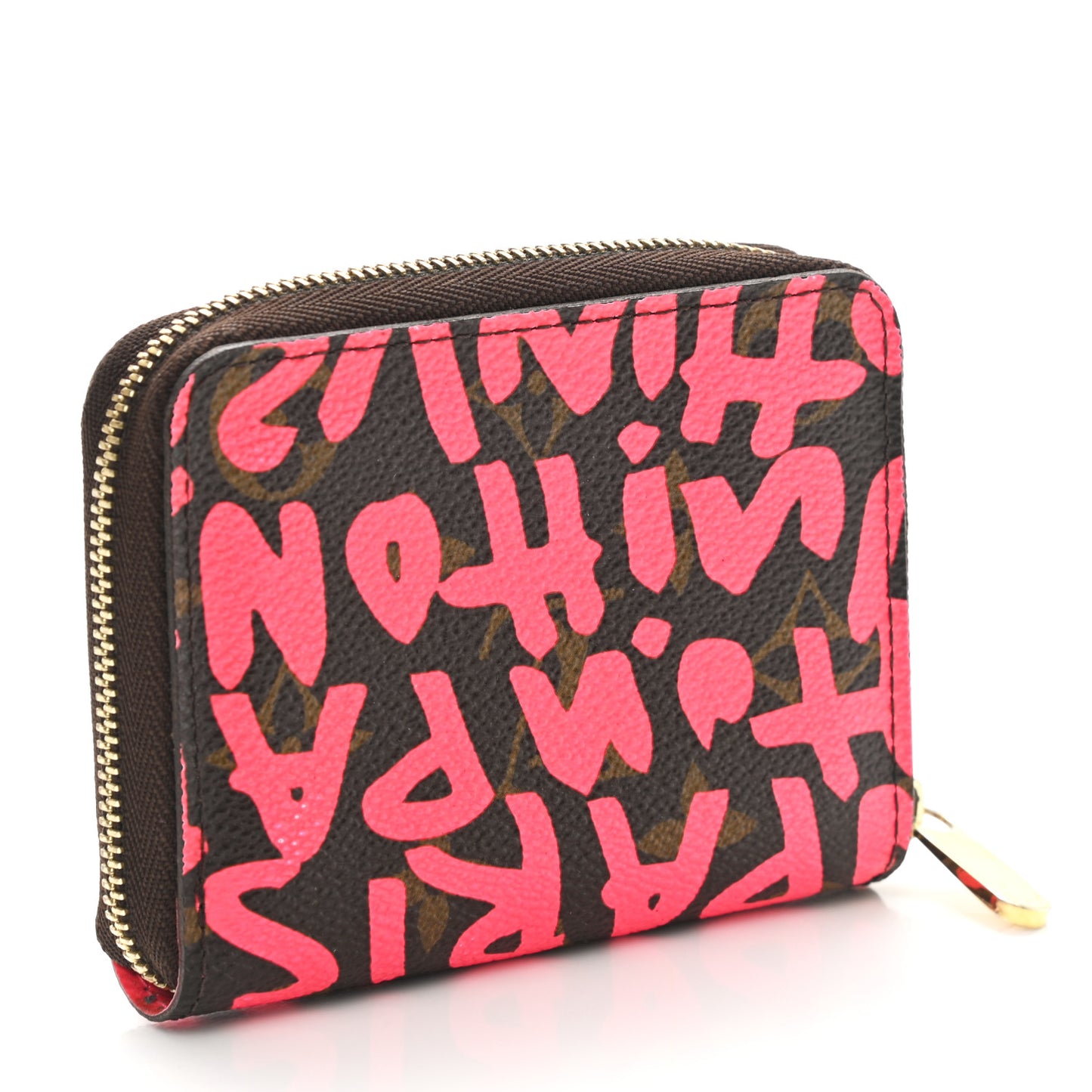 Monogram Graffiti Zippy Coin Purse Fuchsia