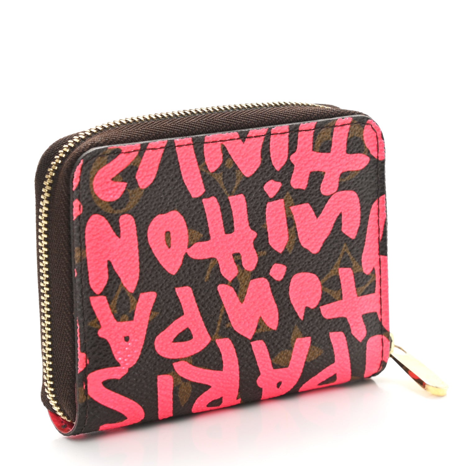 Louis Vuitton Monogram Graffiti Zippy Coin Purse Fuchsia 3 of 7