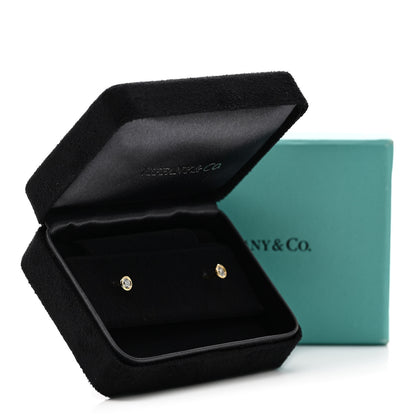 Tiffany 18K Yellow Gold Diamond .34ctw Elsa Peretti Diamonds By The Yard Earrings 5 of 5