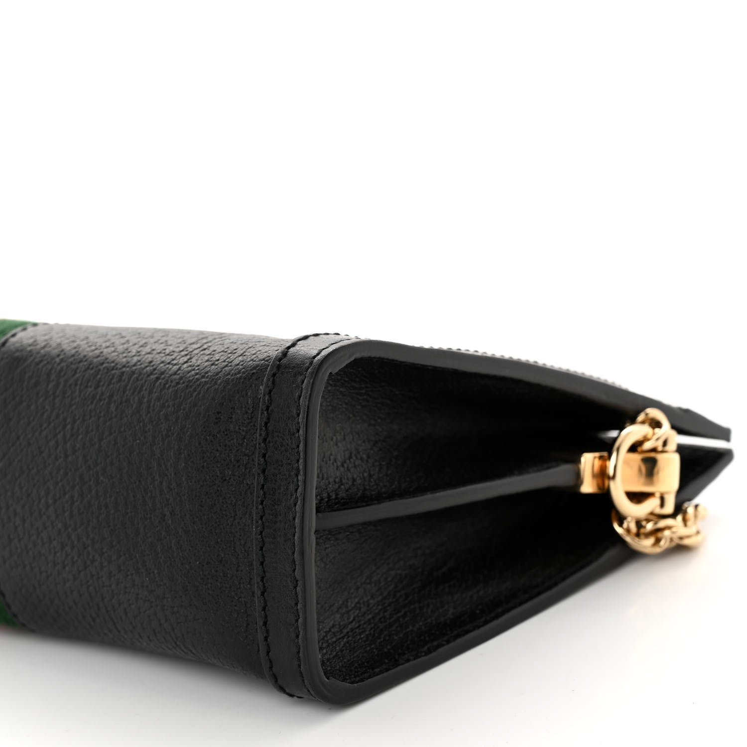 Gucci Calfskin GG Web Small Ophidia Chain Shoulder Bag Black 11 of 11