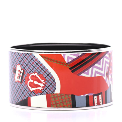 Hermes Enamel Printed Extra Wide Pour Sartir Bracelet 65 3 of 5