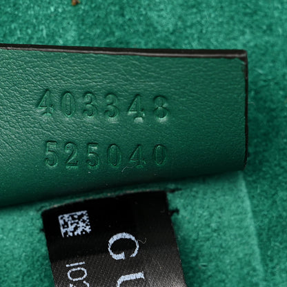 Gucci GG Supreme Monogram Embroidered Medium Dionysus Shoulder Bag Emerald 7 of 10