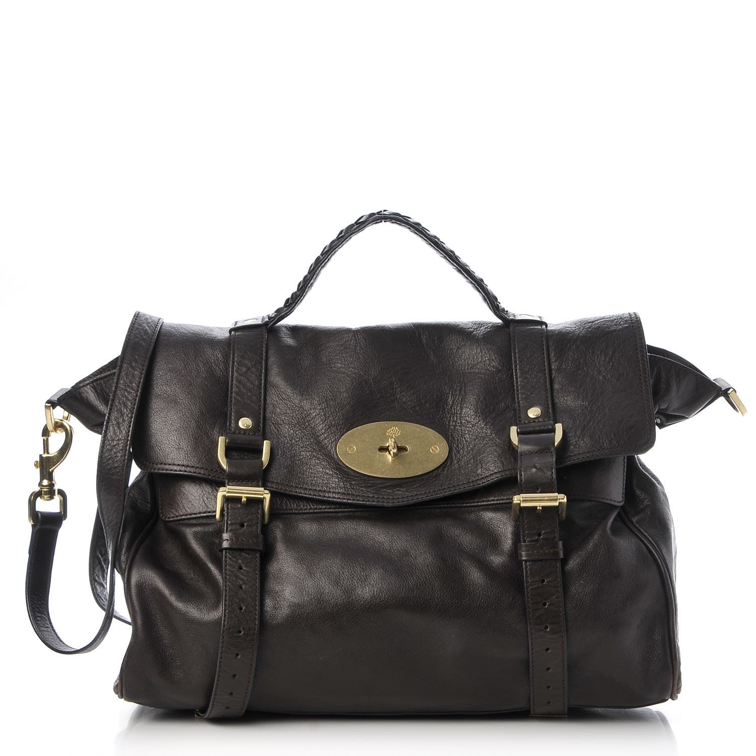 Mulberry Soft Buffalo Oversized Alexa Chocolate 1 of 8