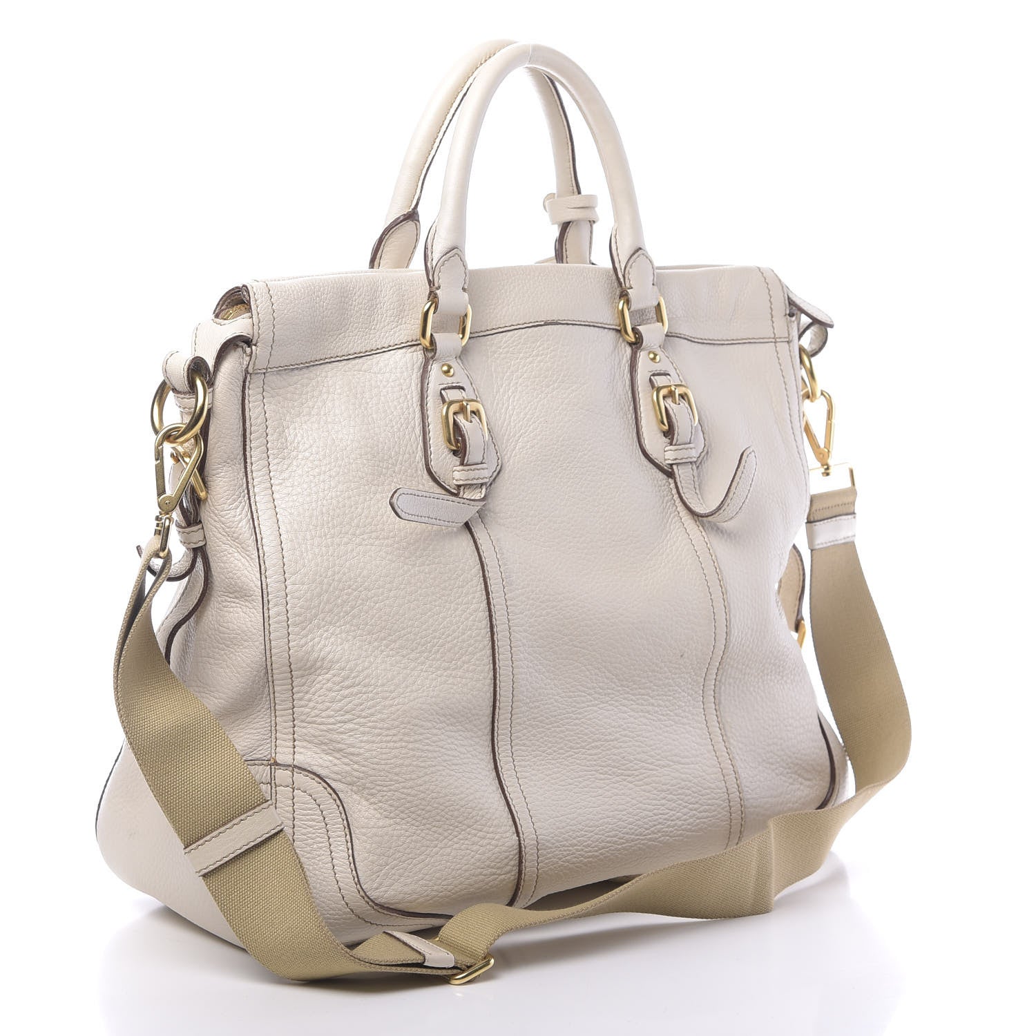 Prada Cervo Antik Tote Cera 3 of 15