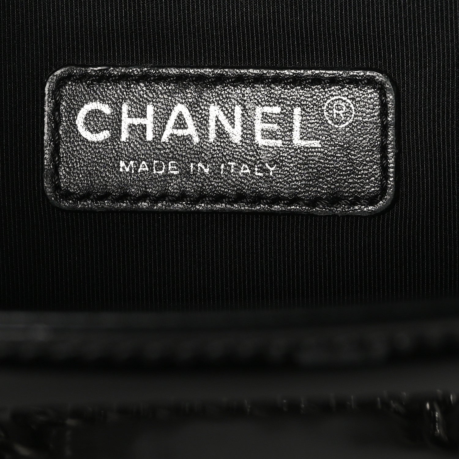 Chanel Patent Calfskin Quilted Medium Plexiglass Boy Flap Black 6 of 10