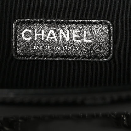 Chanel Patent Calfskin Quilted Medium Plexiglass Boy Flap Black 6 of 10